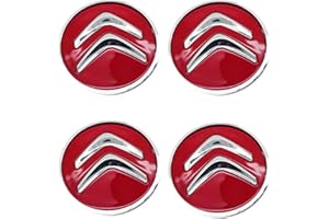 Leenax Enterprises 4 Pièces Auto ABS Cache moyeux, pour Citroen Picasso Aircross Grand C5 Wagon (60MM) Capuchons Centre Roue Anti-poussière Étanches Antirouille Décoration Accessoires