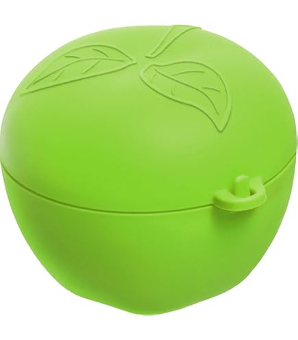 elasto Boîte à pommes pour l'école - En plastique - Qualité supérieure - Sans BPA - Idéale pour le transport de pommes, d'oranges, raisins, etc. (vert pomme elasto Boîte à pommes pour l'école - En plastique - Qualité supérieure - Sans BPA - Idéale pour le transport de pommes, d'oranges, raisins, etc. (vert pomme