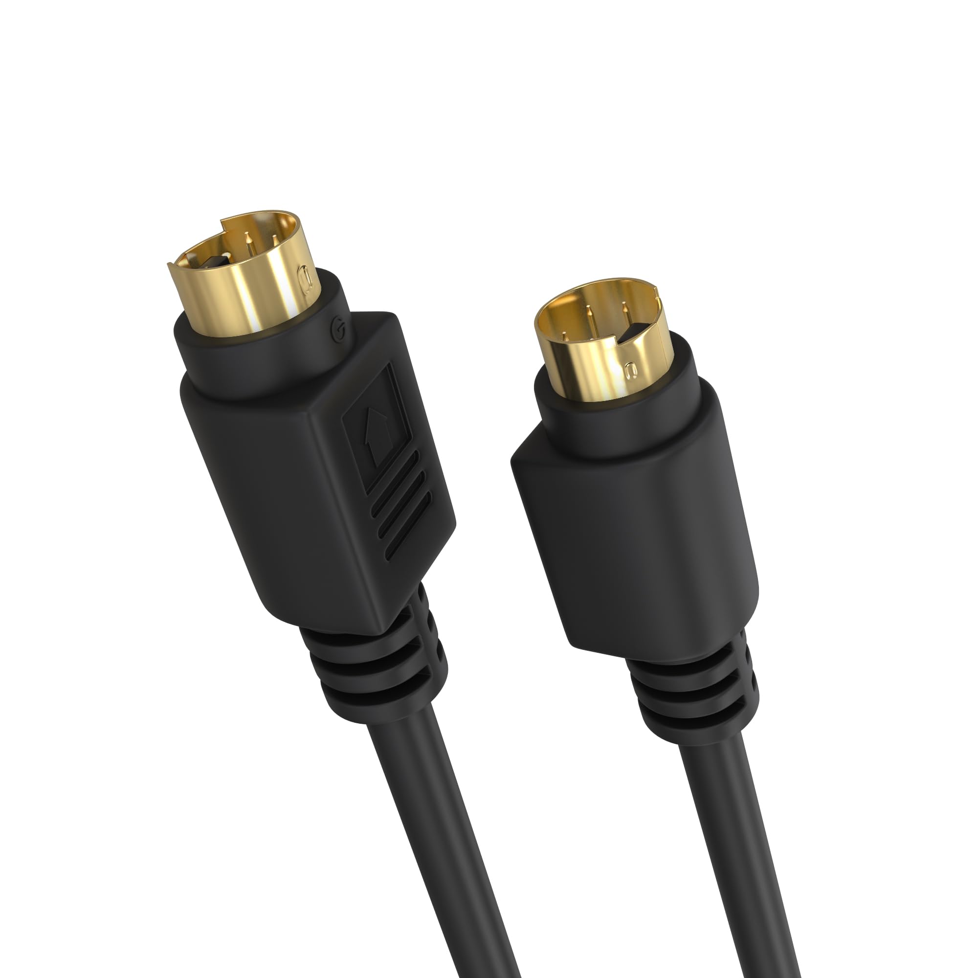 Cmple - S-Video SVideo (SVHS) Gold Plated Cable 4 pin Black/25FT AD
