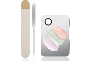 WLLHYF Foundation Spatula Korean Makeup Spatula Stainless Steel MakeUp Mixing Palettes Picasso Spatula Makeup Cosmetic Tool for Eye Shadow Eyelash Nail Art for Women Girls (Style B)