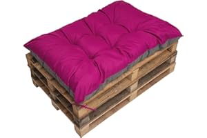SETGARDEN Coussins de palette, Coussins de chaises, Coussins de banc, grand coussin de sol, coussin de sol pour enfants (120_x_60_cm, Rose)