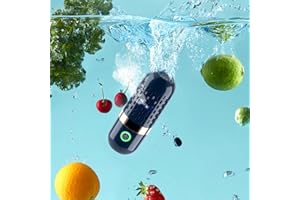 Fanomini Fruit and Vegetable Cleaning Machine IPX7 Waterproof Fruit Vegetables Washing Cleaner 3000mAh USB Wireless Fruit Vegetable Washer Food Purifier for Seafood Rice Meat Food Cleaner