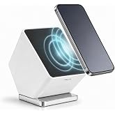 McStorey 2'si 1 Arada Qi Kablosuz Şarj Standı ve Aromaterapi Koku Dif&uuml;z&ouml;r&uuml;, 10W Hızlı Şarj, LED G&ouml;stergeli Masa&uuml;st&uuml; Telefon T