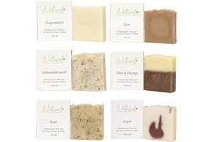 ‎NATURAL CILT 6x Natural Cilt Seife - Geschenkset - 100% Naturseife - ohne bedenkliche Inhaltsstoffe - Zertifiziert - Handgemacht - Duschseife für alle Hauttypen - Duschgel - Naturkostmetik