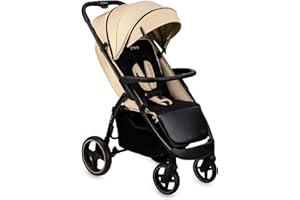 MoMi MIYA EVA poussette pour enfants à partir de 6 mois (jusqu’à 22 kg), harnais de sécurité 5 points réglable, panier de courses, sac de couchage, porte-gobelet, habillage pluie et moustiquair