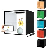 Coverzone Mini Resim ve Fotoğraf St&uuml;dyosu Işık Kutusu 40cm x 40cm Fotoğraf &Ccedil;ekim &Ccedil;adırı Taşınabilir Katlanabilir +6 &Ccedil;eşit K&uuml;&ccedil;