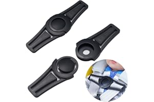 ZKGYUS 2pcs Fibbia Gancio Cintura Seggiolino Auto Bambino, Dispositivo di Sicurezza Seggiolino Auto, Impedisce al Bambino di Togliere le Braccia Dall’imbracatura, per Seggiolini e Passeggino (Nero)