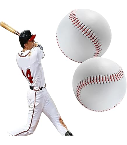 Set 4 Palline Da Baseball Morbide - Cucite A Mano, 9 Pollici, Per Allenamento Adulti E Ragazzi