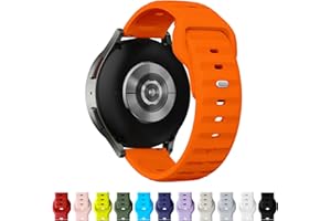 TStrap 12 Farben Uhrenarmband 20mm 22mm Silikon, Smartwatch Sport Ersatzarmband Schwarz für Herren Damen, mit Verstellbare Schließe
