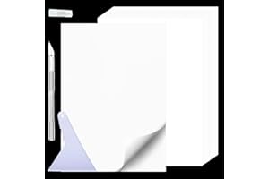 RobLuX 200 Blatt 15 * 10cm Diamond Painting Papier mit 1 Diy-Messer,5 Ersatzklingen und 1 Schaber,Diamond Painting Trennpapier Doppelseitig,Antihaftbeschichtetes Diamond Painting Silikonpapier