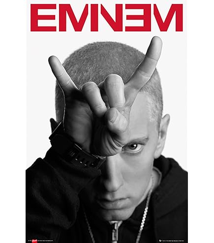 Eminem Poster met Verbreekbare Kaartenbak en U-Poster - Misdaadsysteem