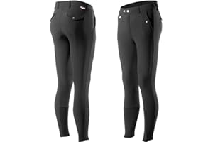 HORZE Pantalon d'équitation à basanes Silicone Grand Prix, Homme
