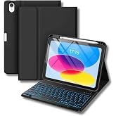 iPad 11. Nesil A16 &ccedil;ipli 2024 2025 Uyumlu Klavyeli Tablet Kılıfı Siyah