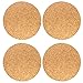 Produktbild COM-FOUR 4x Platzset aus Kork mit Filzboden, runde Unterlage, Ø 35 cm (04 Stück - Ø 35 cm)