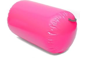 Minetom Air Roll 100cm Aufblasbare Luft Rollen Yoga Roll Gym Air Barrel Übung Spalte mit Pumpe