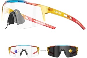 KAPVOE Gafas Para Niños - Fotocromáticas & Polarizadas Gafas de Ciclismo Juvenil Tenis Béisbol Softball Montura TR90 K9028