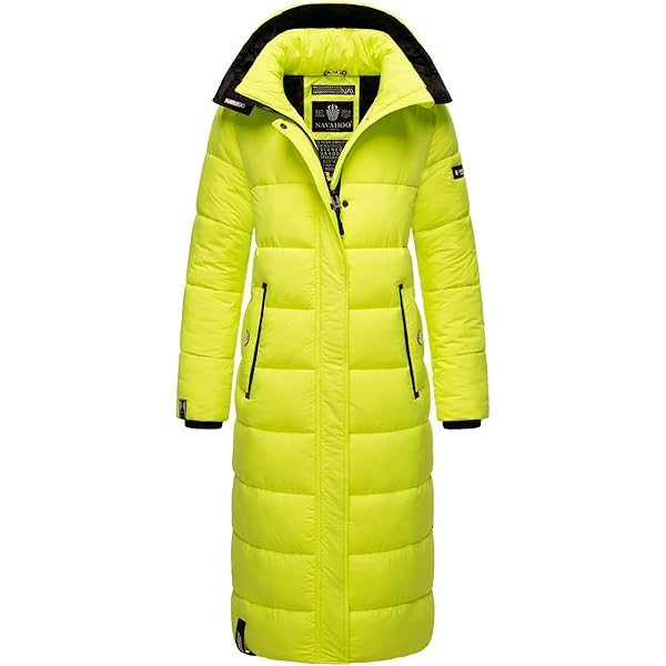 Navahoo Schmuseengel Warme gewatteerde winterjas voor dames, met capuchon, XS - XXL, terracotta, XS