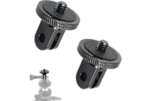 BEEJUNE 2 Stück Stativ Adapter, Stativgewinde, Stativ Zubehör, Aluminium 1/4 Zoll Adapter Kamera Halterung, Stativ 1/4 Zoll Gewinde, 1/4 Zoll Schrauben, Für Action-Kameras