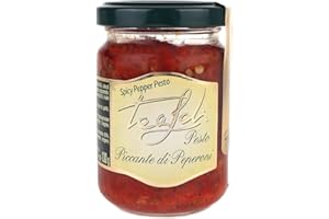 ‎ANTICO PASTIFICIO TEALDI Tealdi, Pesto mit scharfer Paprika, aus Italien, im Glas 130 g