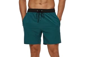 ARCWEG Bañador Hombre 2 en 1 Bañador de Secado Rápido con Forro de Malla y Cordón de Ajuste para Playa Bañador Casual Impermeable para Piscina Verano