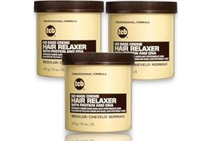3x Relaxer/Glättungscreme TCB No Base Creme Hair Relaxer REGULAR - NORMAL 425g (Insgesamt - 1275g)