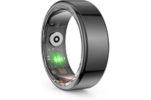 DIYEENI Anello Intelligente per la Salute, Fitness Tracker per Uomini e Donne, Supporto per Il Monitoraggio del Sonno, Conteggio dei Passi, Anelli Creativi alla