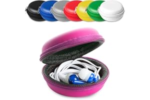 ANTEVIA MATÉRIAUX ANTEVIA - Custodia rigida per auricolari, oltre 10 modelli, custodia per cuffie intrauricolari, colore: viola (viola shilay)