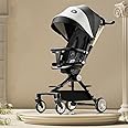 LENDIS Summer Baby, Convenience Stroller - Lightweight Stroller with Compact Folding Multi-Position Reclining Canopy with Pop-Up Sun Visor and More - Travel Umbrella Stroller (black)