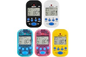 HOGARDENME LCD Screen Mini Metronome Perfect Tool for Maintaining Accurate Tempo in Music Practice (Yellow)
