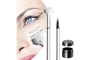 NEERIX Wimpern Untere Stempel Mit Tinte Und Eyeliner,2 in 1 Lower Eyelash Stamp Set,Wasserfest und schweißfest Eye Liner Stamps,für Einfach anzuwenden,Make Up Anfänger (Schwarz)