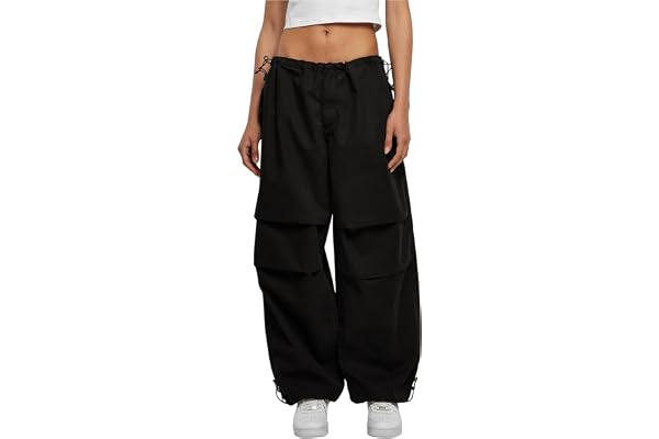 Urban Classics dam Byxor Dam Bomull Parachute Byxor