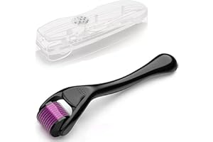 JIEYUCHU Dermaroller 0,5 mm, Dermaroller Capelli 660 Ago, Rullo Microneedling per Promuove Crescita Capelli e Cura Della Pelle, Efficacemente a Casa Contro Acne, Rughe, Smagliature, Cellulite