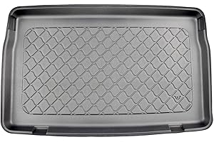 MTM Tapis de Coffre pour Renault Clio 5 (Aussi E-Tech Hybrid/E-Tech Full Hybrid) 2019- sur Mesure, Bac de Protection Antiderapant, Résistant, Facile à Laver et Inodore, cod. 8754