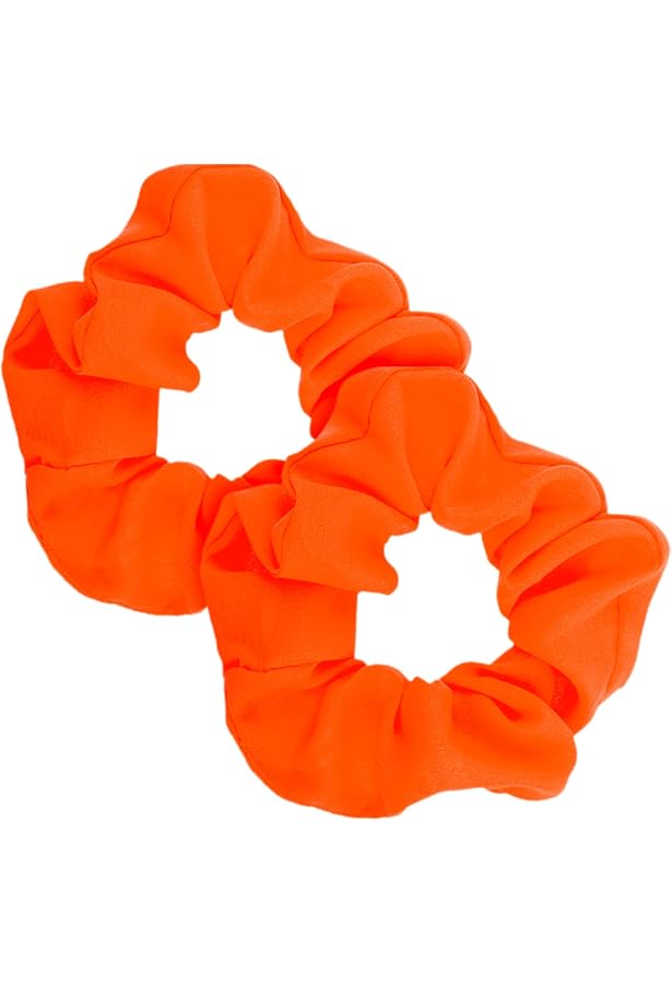 SXQLYH Satin Scrunchies Mit Schleife – 2er Set, Elastisch, Für Damen & Mädchen (Weiß & Schwarz)