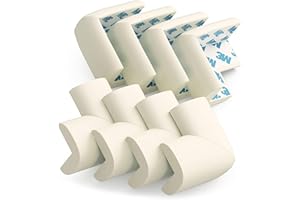 GSHY 16pcs Coins De Table Protection Bebe avec d’Adhésifs Forts Anti-Collision Mousse Sécurité Enfant Protege Coin Meuble Protégez l'enfant Contre Les Blessures (Blanc)