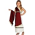 FIESTAS GUIRCA | Roman Woman Fancy Dress Costume - Cape, Belt and Tunic - Roman and Greek Costumes for Halloween, Carnival and Fancy Dress Parties - Ideal for Teens and Adults