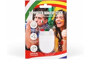 SPARKLES PARTYWARE Red, Green and White Face Paint Supporter Make Up Stick - Saint David Welsh Facepaint Stick for Sports and other Events