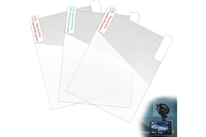 Kinretixia® 3 Stück Autokamera Zubehör - Antistatische Folien für klare Sicht auf der Windschutzscheibe, transparent, Statische Sticker - Kompatibel mit Dashcams
