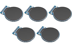 ARCELI 5Pcs GC9A01 Display TFT rotondo da 1,28 pollici per Arduino, modulo display LCD RGB IPS HD 240 x 240 risoluzione interfaccia SPI per dispositivi di visualizzazione