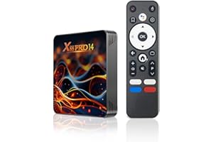 ADDCOLOR TV Box Android 14.0, TV Box 4K with 2GB RAM 16GB ROM RK3518 Quad-Core 64bit Cortex-A53 Mali 450 MP2 GPU Support Wi-Fi de Doble Banda, Bluetooth 5.0, 10/100M Ethernet HDR10