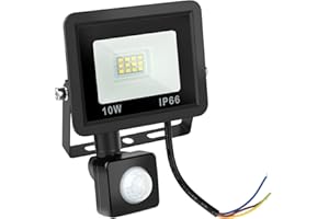 MXTIMWAN | 10W Faretto Led da Esterno - Faro LED Esterno Impermeabile IP66 - Giardino, Cortile, Garage, Pareti