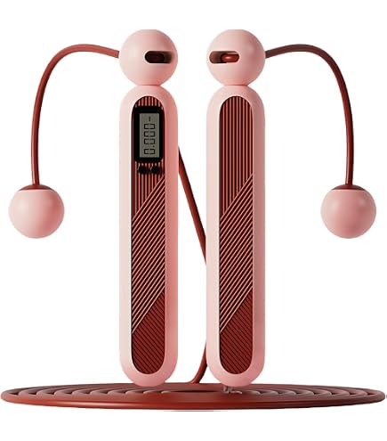 Corde à Sauter WIYETY Avec Compteur – Vitesse, Calories, Roulement à Billes, Antidérapant, Réglable 2,8 M, Sans Fil, Rose