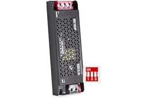 BRIMETI Transformateur LED 220V 24V 150W Alimentation Dimmable Basse Tension Driver 220V AC à 24V DC 6.2A Ultra Mince Convertisseur Transfo Constante Intérieur Transformateur pour LED Bande Lumineuse