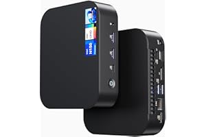 GEEK+ Intel NUC 14, per ASUS NUC 14 Essential NUC14MNK Mini PC, CPU N150, 16GB RAM, 512GB SSD, Win 11 Pro, Wi-Fi 6E (Gig+), PC per aziende per istruzione, ufficio, Digital Signage, POS, SMB e Edge Computing