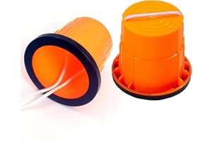 WUZDY 1 Paar Rutschfeste Stelzen Laufbecher Beweglichkeit Stelzen Eimer Stelzen Balance Entwicklung Spielzeug Rutschfeste Stelzen Für Sensorik Trainer für Spiele (Orange)