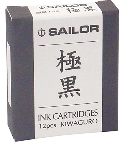 Encre Pour Stylo Plume Sailor - Flacon De 50 Ml, Couleur Bleu Noir - Encre Teintée De Qualité