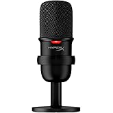 HyperX SoloCast – USB Condenser Gaming Microphone, for PC, PS4, and Mac, Tap-to-mute Sensor, Cardioid Polar Pattern, Streamin