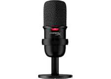 HyperX SoloCast – USB Condenser Gaming Microphone, for PC, PS4, and Mac, Tap-to-Mute Sensor, Cardioid Polar Pattern, great fo