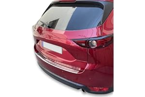 Recambo Boot Sill Protector Stainless Steel Chrome Compatible with Mazda CX-5 II | from 2017 | with Folded Edges | Premium Quality