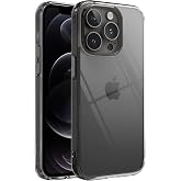 Minesk iPhone 12-12 Pro ile Uyumlu Crystal Clear (Ultra Şeffaf Silikon) Kılıf Arkası Sert Polikarbonat Kenarları Yumuşak TPU 